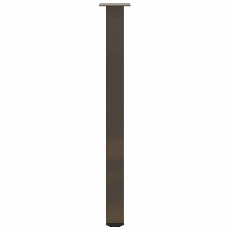 Nogi do stołu barowego 4 szt. Naturalna stal 90-92 cm Stal
