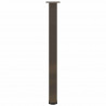 Nogi do stołu barowego 4 szt. Naturalna stal 90-92 cm Stal