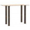 Nogi do stołu barowego 4 szt. Naturalna stal 90-92 cm Stal