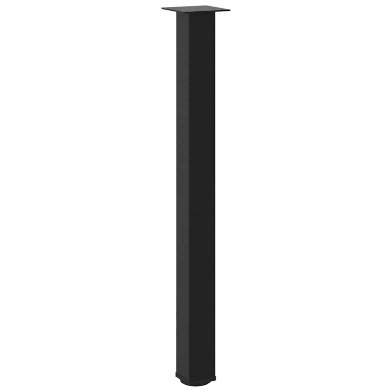 Nogi do stołu barowego 4 szt. Czarne 100-102 cm Stalowe