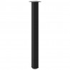 Nogi do stołu barowego 4 szt. Czarne 100-102 cm Stalowe