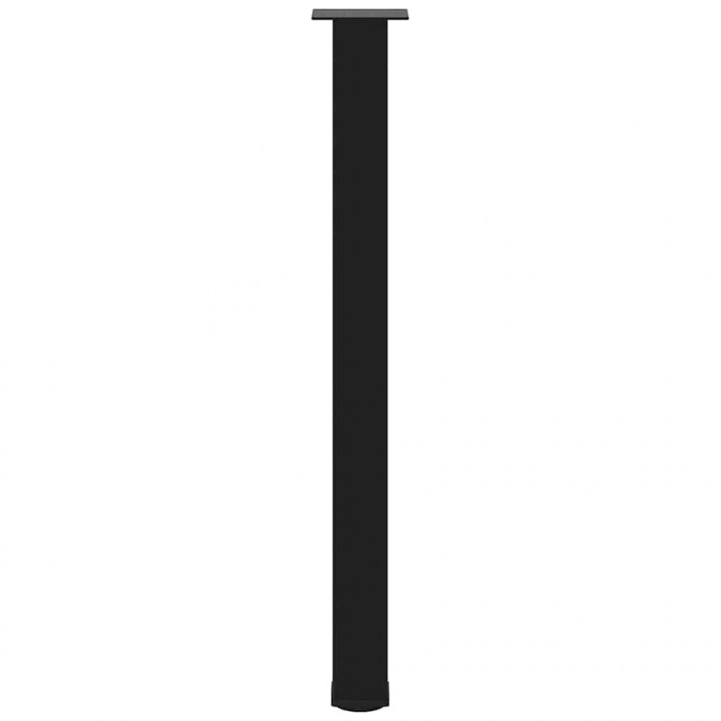 Nogi do stołu barowego 4 szt. Czarne 100-102 cm Stalowe