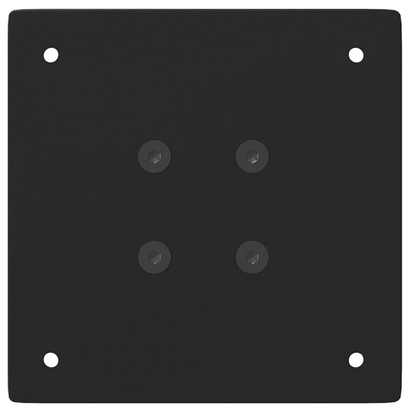 Nogi do stołu barowego 4 szt. Czarne 100-102 cm Stalowe
