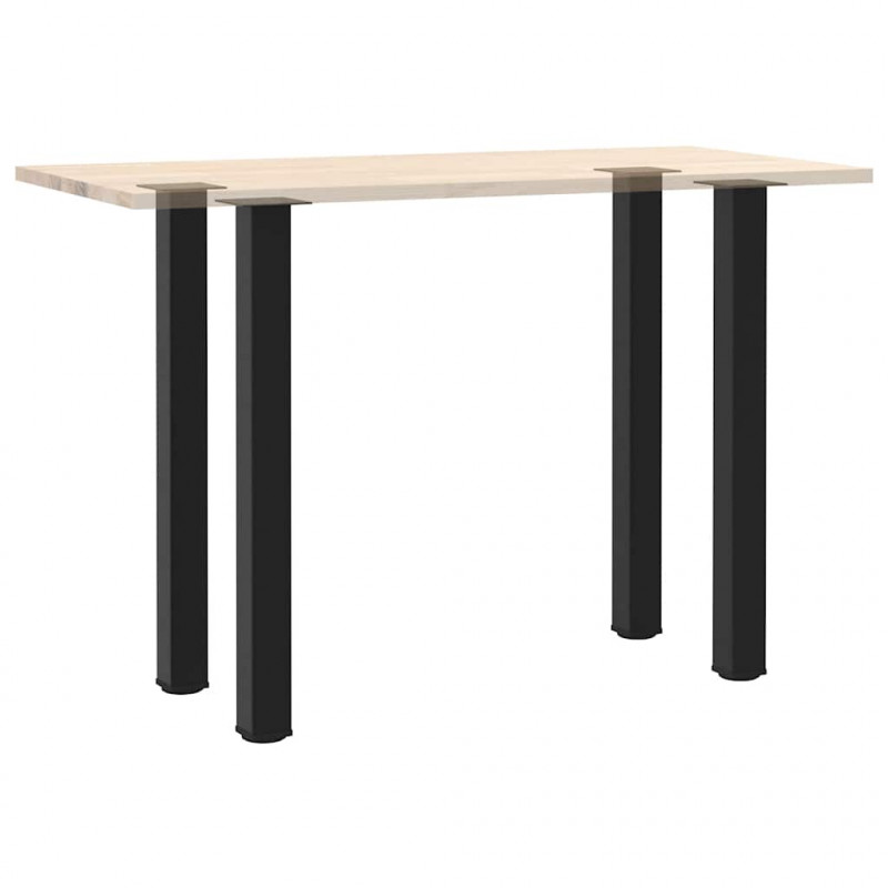 Nogi do stołu barowego 4 szt. Czarne 100-102 cm Stalowe