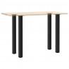 Nogi do stołu barowego 4 szt. Czarne 100-102 cm Stalowe