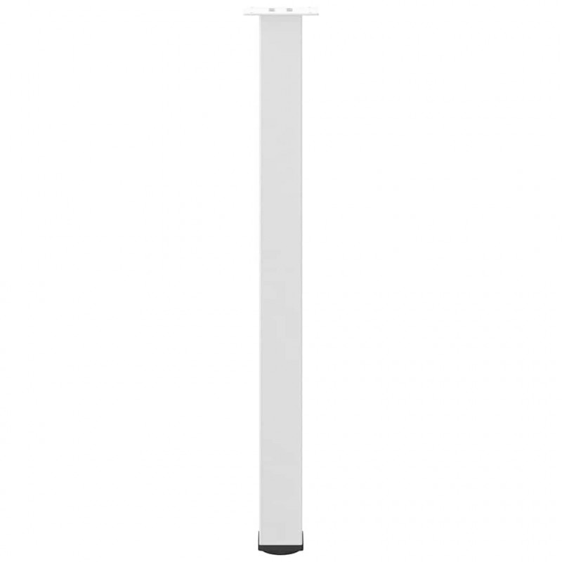 Nogi do stołu barowego 4 szt. Białe 100-102 cm Stal