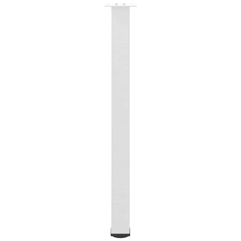Nogi do stołu barowego 4 szt. Białe 100-102 cm Stal