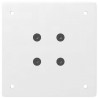 Nogi do stołu barowego 4 szt. Białe 100-102 cm Stal