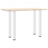 Nogi do stołu barowego 4 szt. Białe 100-102 cm Stal