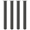 Nogi do stołu barowego 4 szt. Antracyt 100-102 cm Stal