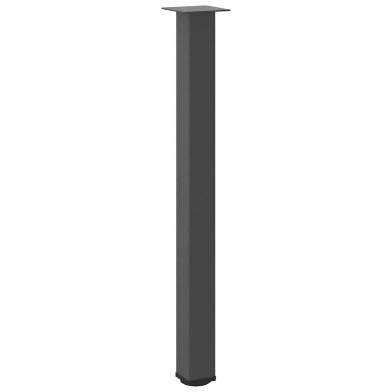 Nogi do stołu barowego 4 szt. Antracyt 100-102 cm Stal