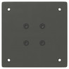 Nogi do stołu barowego 4 szt. Antracyt 100-102 cm Stal
