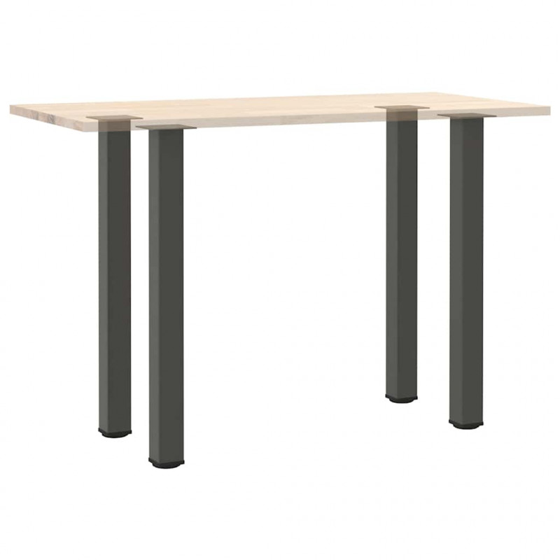 Nogi do stołu barowego 4 szt. Antracyt 100-102 cm Stal