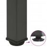 Nogi do stołu barowego 4 szt. Antracyt 100-102 cm Stal