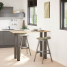 Nogi do stołu barowego 4 szt. Naturalna stal 100-102 cm Stal