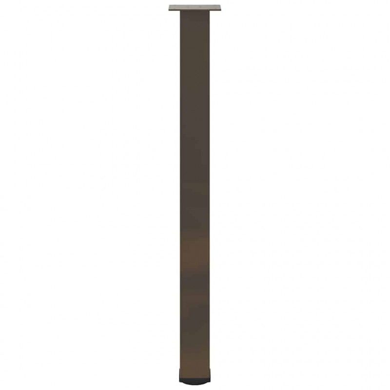 Nogi do stołu barowego 4 szt. Naturalna stal 100-102 cm Stal