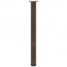 Nogi do stołu barowego 4 szt. Naturalna stal 100-102 cm Stal