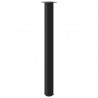 Nogi do stołu barowego 4 szt. Czarne 110-112 cm Stalowe