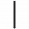 Nogi do stołu barowego 4 szt. Czarne 110-112 cm Stalowe