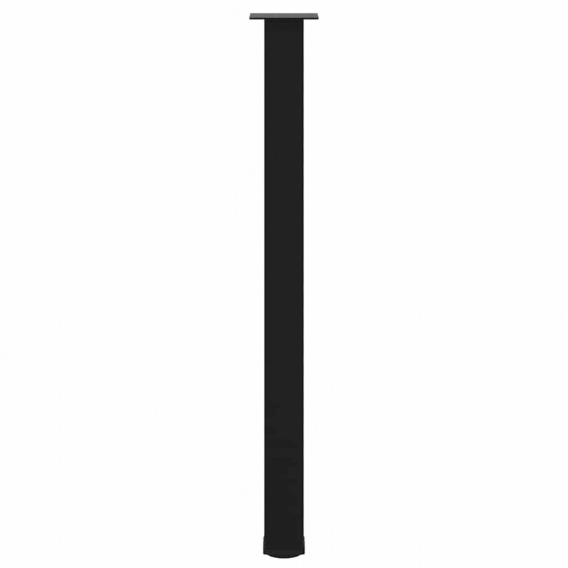 Nogi do stołu barowego 4 szt. Czarne 110-112 cm Stalowe