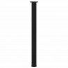 Nogi do stołu barowego 4 szt. Czarne 110-112 cm Stalowe