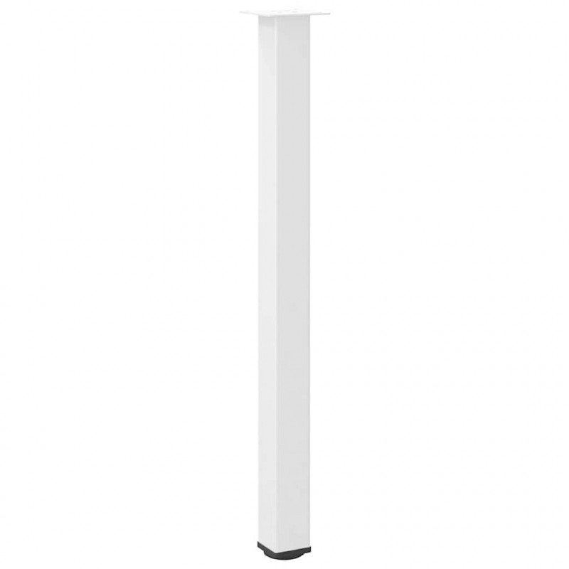 Nogi do stołu barowego 4 szt. Białe 110-112 cm Stal