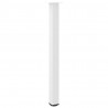 Nogi do stołu barowego 4 szt. Białe 110-112 cm Stal