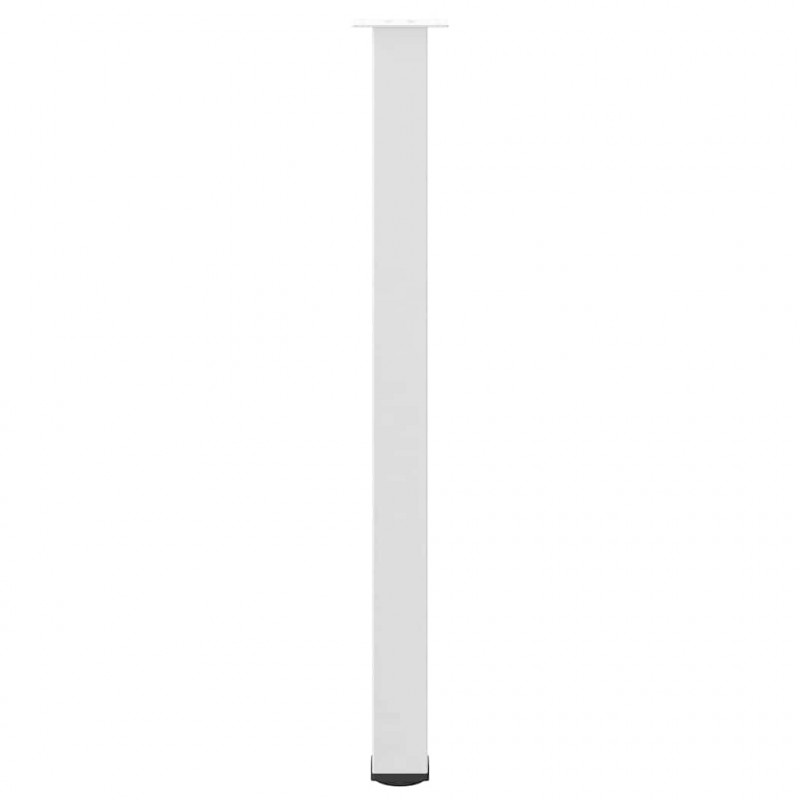Nogi do stołu barowego 4 szt. Białe 110-112 cm Stal