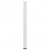 Nogi do stołu barowego 4 szt. Białe 110-112 cm Stal
