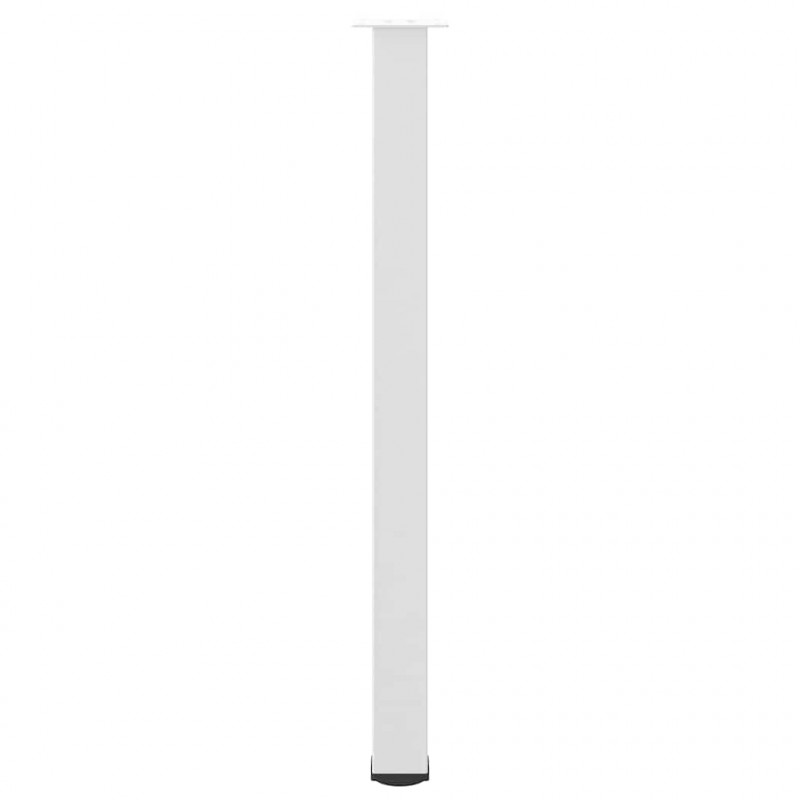 Nogi do stołu barowego 4 szt. Białe 110-112 cm Stal