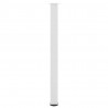 Nogi do stołu barowego 4 szt. Białe 110-112 cm Stal