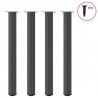 Nogi do stołu barowego 4 szt. Antracyt 110-112 cm Stal