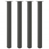 Nogi do stołu barowego 4 szt. Antracyt 110-112 cm Stal