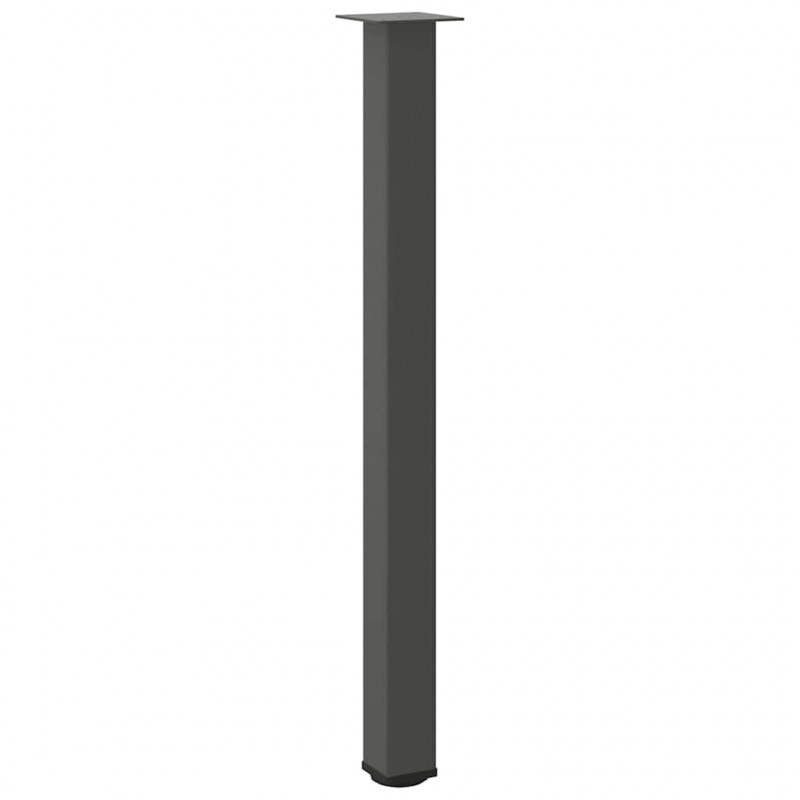 Nogi do stołu barowego 4 szt. Antracyt 110-112 cm Stal