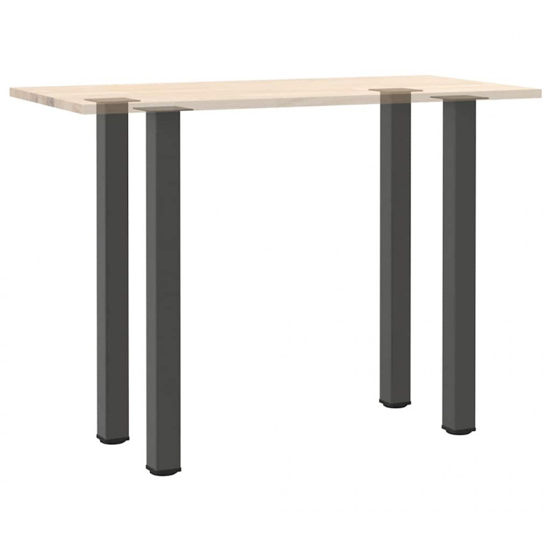 Nogi do stołu barowego 4 szt. Antracyt 110-112 cm Stal