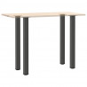 Nogi do stołu barowego 4 szt. Antracyt 110-112 cm Stal