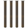 Nogi do stołu barowego 4 szt. Naturalna stal 110-112 cm Stal