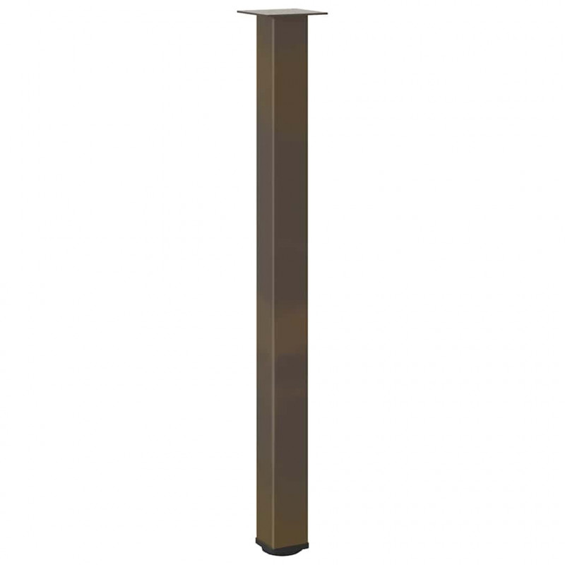 Nogi do stołu barowego 4 szt. Naturalna stal 110-112 cm Stal