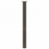 Nogi do stołu barowego 4 szt. Naturalna stal 110-112 cm Stal