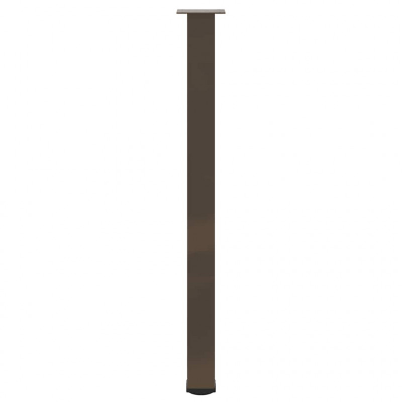 Nogi do stołu barowego 4 szt. Naturalna stal 110-112 cm Stal