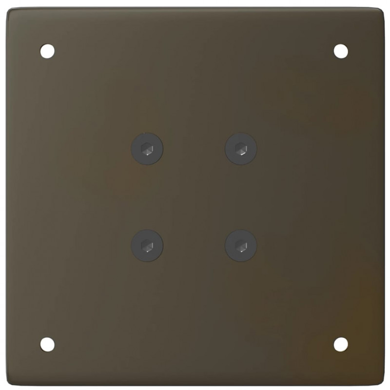 Nogi do stołu barowego 4 szt. Naturalna stal 110-112 cm Stal