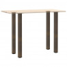 Nogi do stołu barowego 4 szt. Naturalna stal 110-112 cm Stal