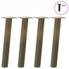 Nogi do stolika kawowego 4 szt. Naturalna stal 30 cm Stal