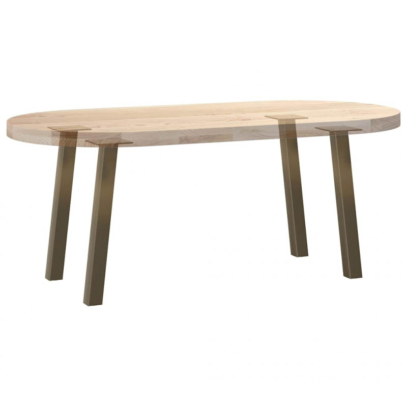 Nogi do stolika kawowego 4 szt. Naturalna stal 30 cm Stal