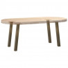 Nogi do stolika kawowego 4 szt. Naturalna stal 30 cm Stal