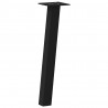 Nogi do stolika kawowego 4 szt. Czarne 42 cm Stalowe