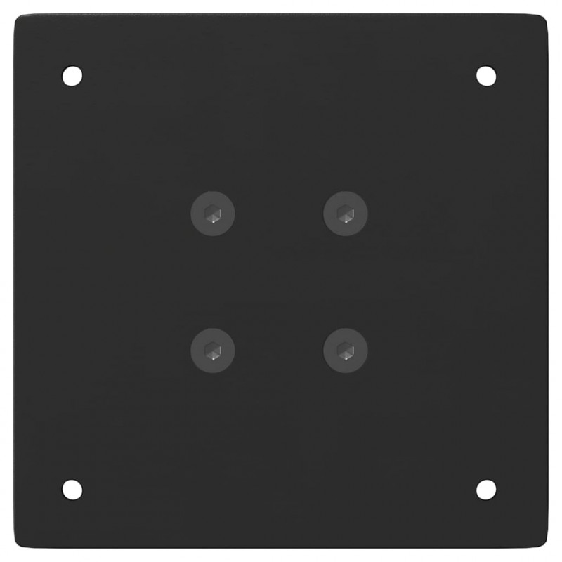 Nogi do stolika kawowego 4 szt. Czarne 42 cm Stalowe