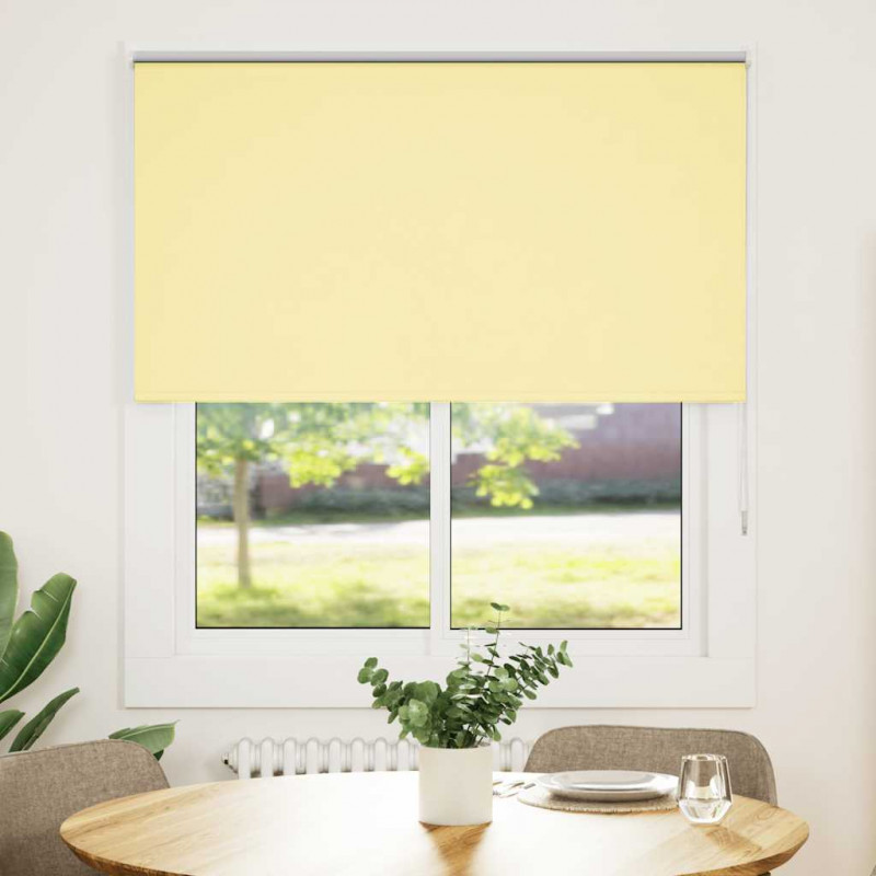Roleta zaciemniająca Żółta 120x175 cm Szerokość tkaniny 116,6cm