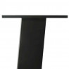 Nogi do stolika kawowego 4 szt. Czarne 42 cm Stalowe