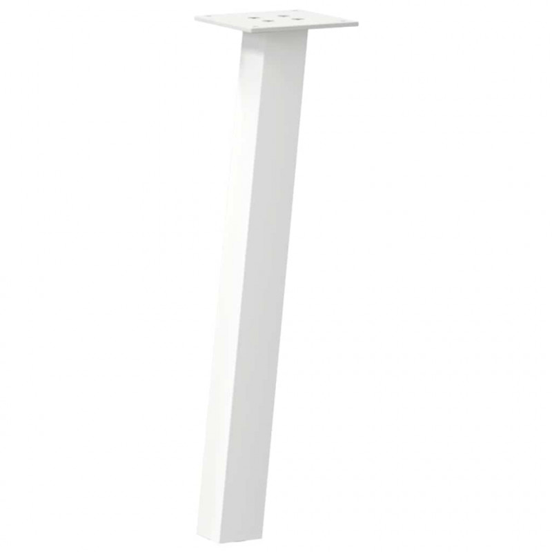 Nogi do stolika kawowego 4 szt. Białe 42 cm Stalowe